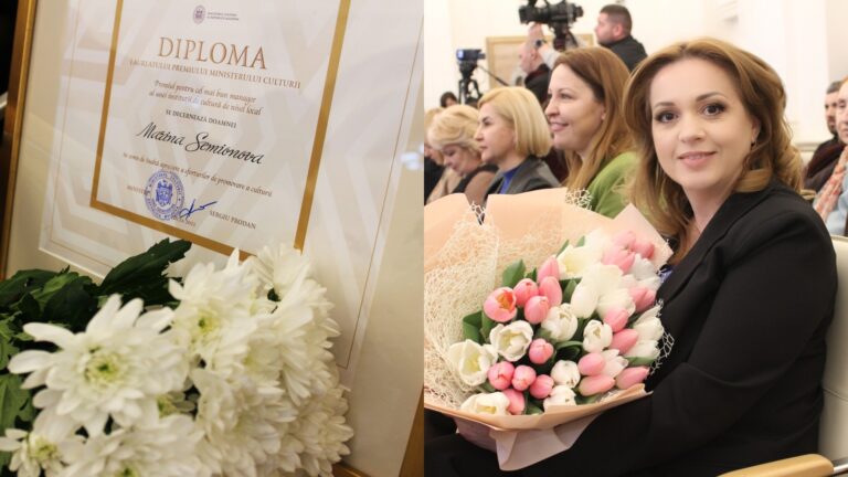 /Фото/Глава управления культуры Гагаузии Марина Семенова получила государственную награду Министерства культуры