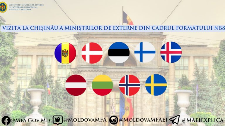 Министры иностранных дел стран Северо-Балтийской восьмерки прибудут в Молдову Министры иностранных дел стран Северо-Балтийской восьмерки прибудут в Молдову