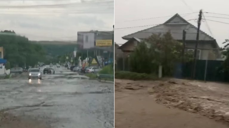 /Видео/ В Чадыр-Лунге из-за проливных дождей размыло дороги и затопило дома /Видео/ В Чадыр-Лунге из-за проливных дождей размыло дороги и затопило дома