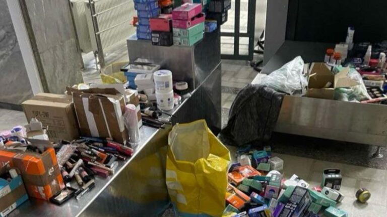 /Фото/ Таможенники пресекли попытку контрабанды крупной партии косметики 