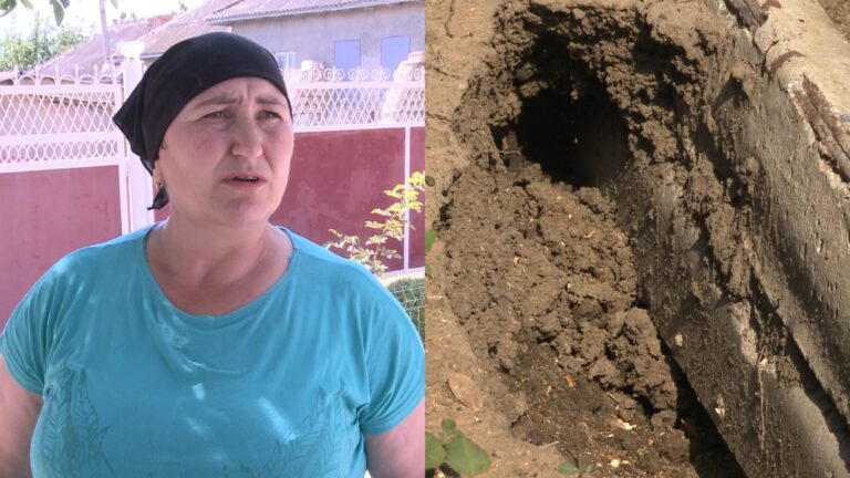 /Видео/ Жительница Конгаза просит помощи из-за последствий на ее участке после каждого ливня